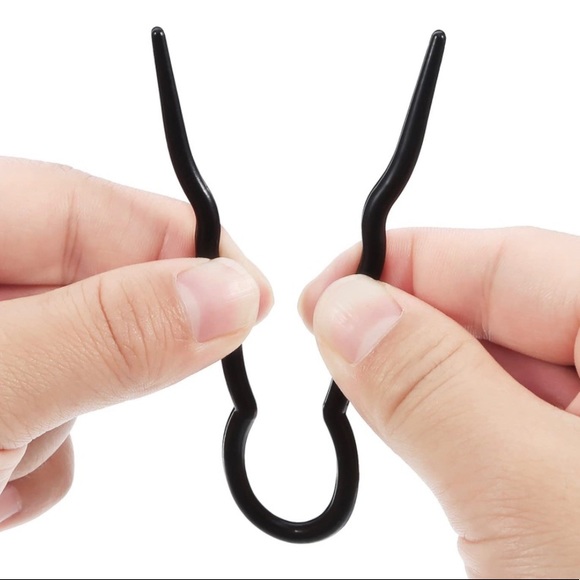 Retro Hair Clip CHIGNON Ladies Hair Pin Styling yesPlastic Stick with Crystals - Picture 5 of 10